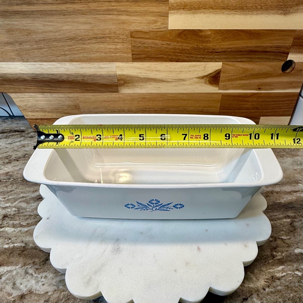 💙 Vintage Corning Ware Cornflower Blue Loaf Pan • P‑315‑B • 9x5x3 🌼 - Picture 8 of 10